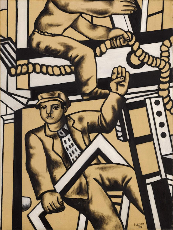Étude pour les constructeurs | 《建築工人習作》 by Fernand Leger