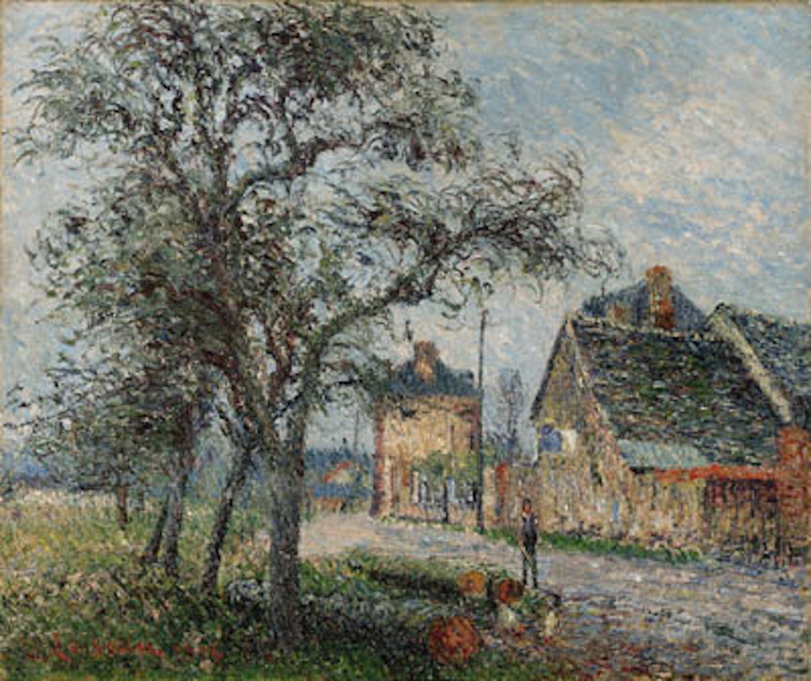 La route de Louviers en hiver by Gustave Loiseau