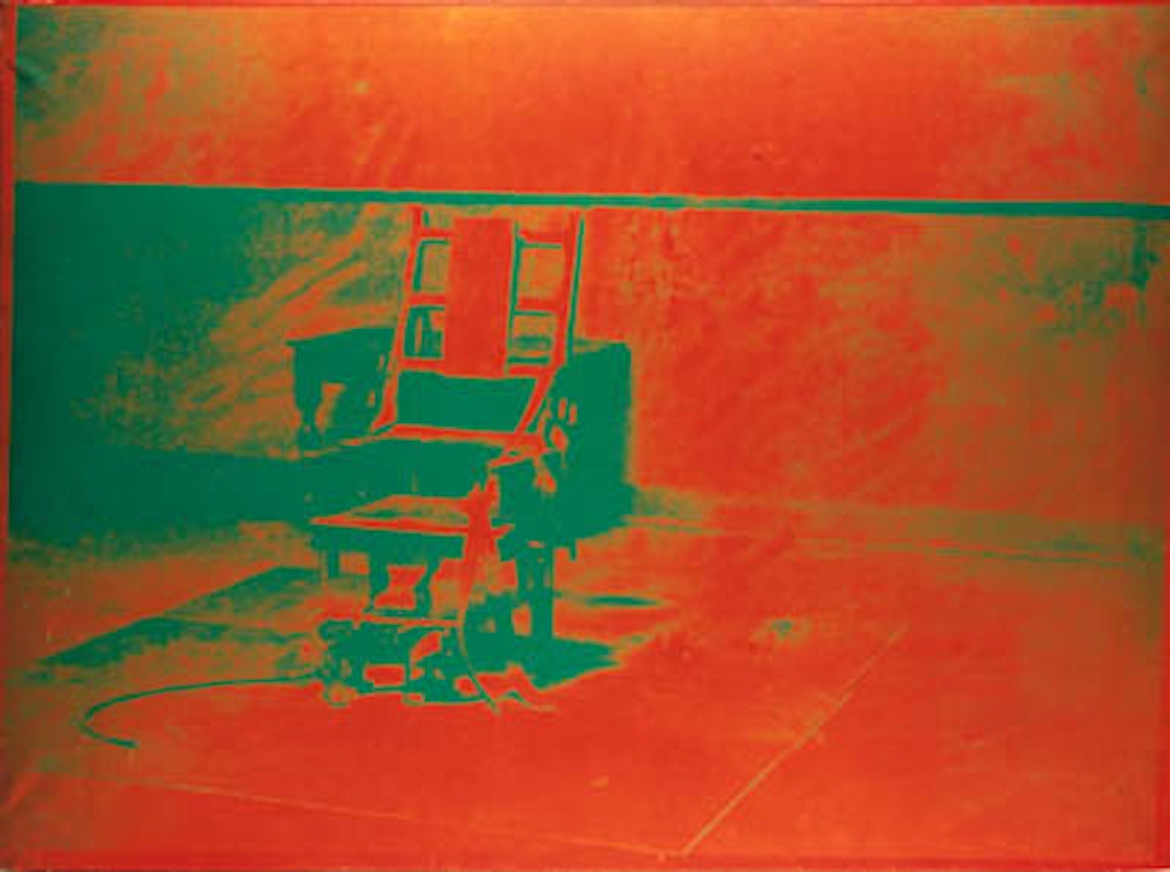 Big electric chair by Andy Warhol
