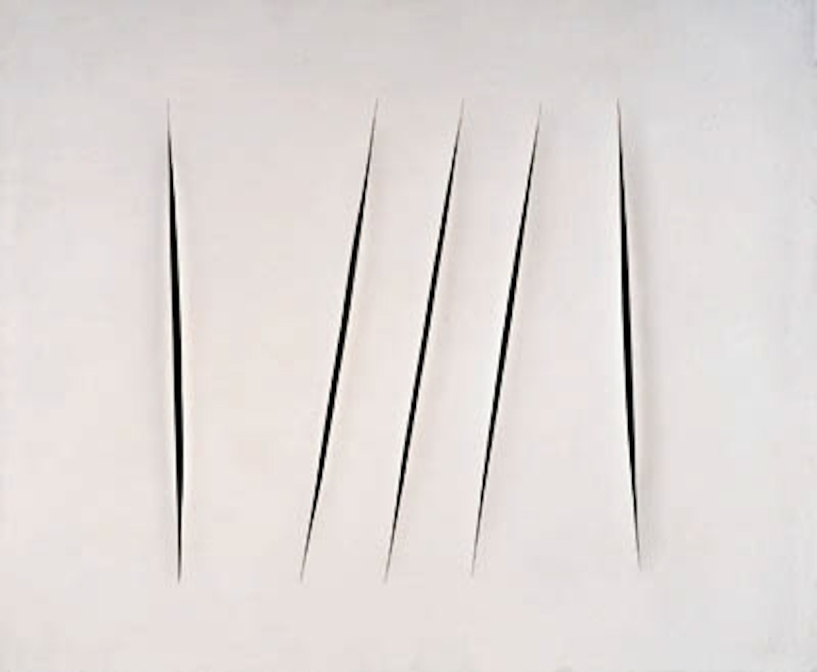 Concetto spaziale, attese by Lucio Fontana