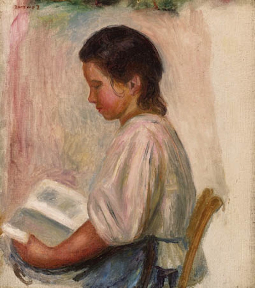 Jeune fille lisant by Pierre-Auguste Renoir
