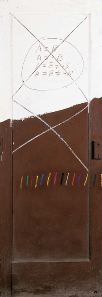 Door and colors by Antoni Tapies