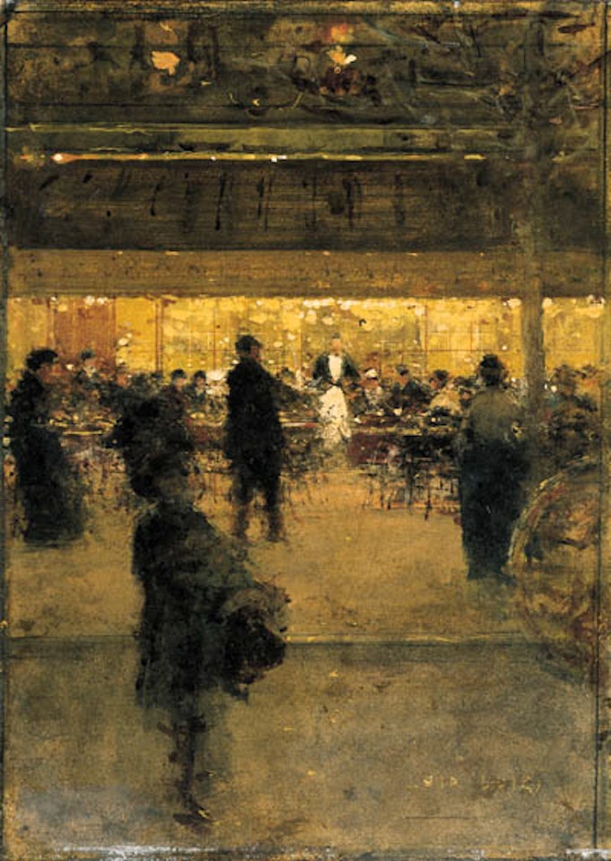Night cafe by Luigi Loir