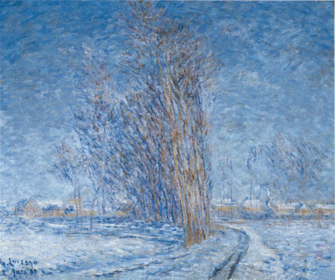 Paysage sous la neige by Gustave Loiseau