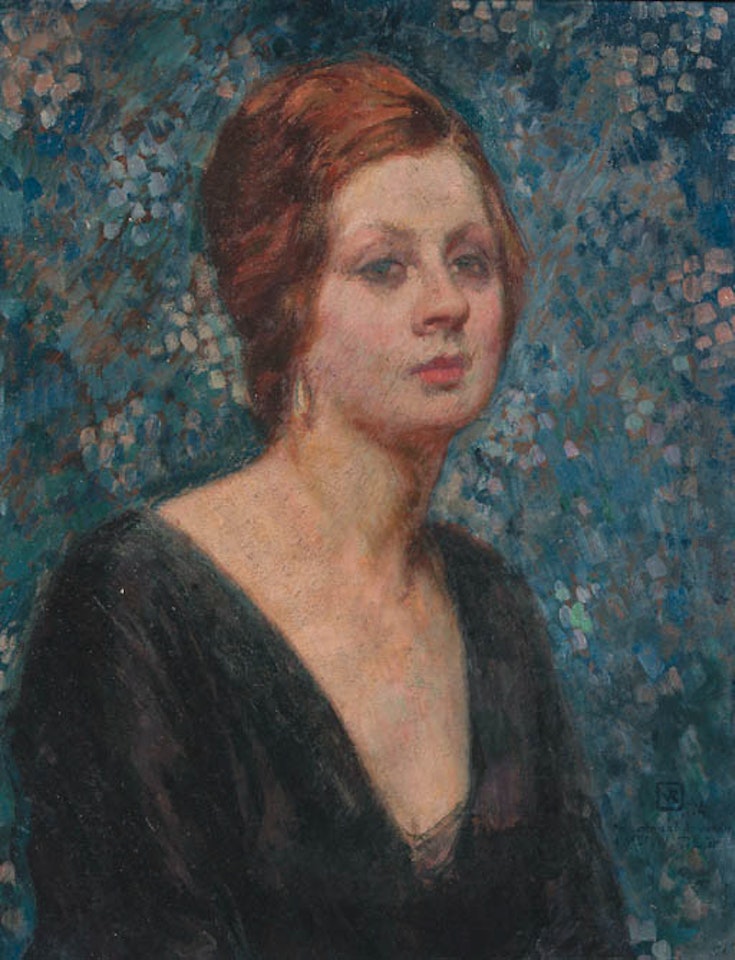 Portrait of Valentine Tessier by Theo van Rysselberghe