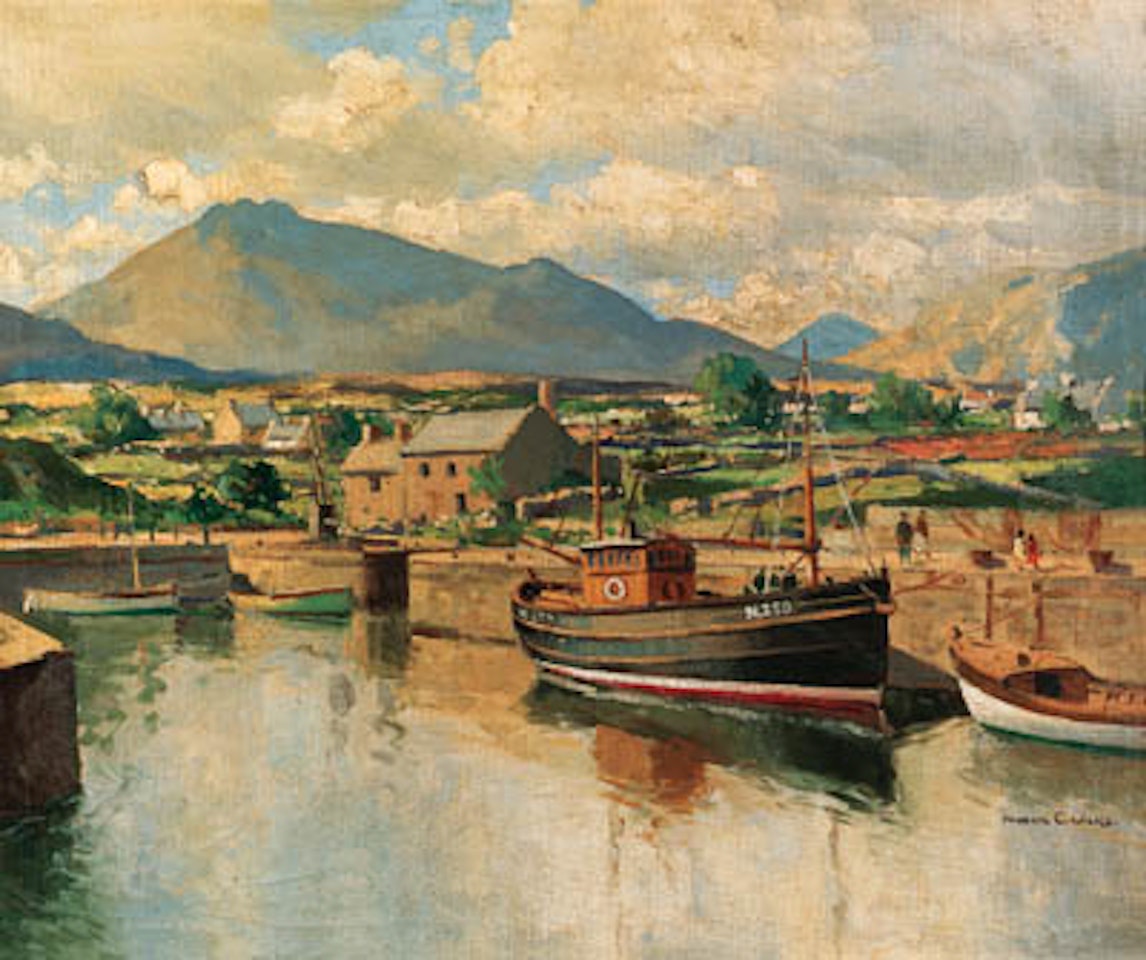 Harbour in Co Donegal by Maurice Canning Wilks