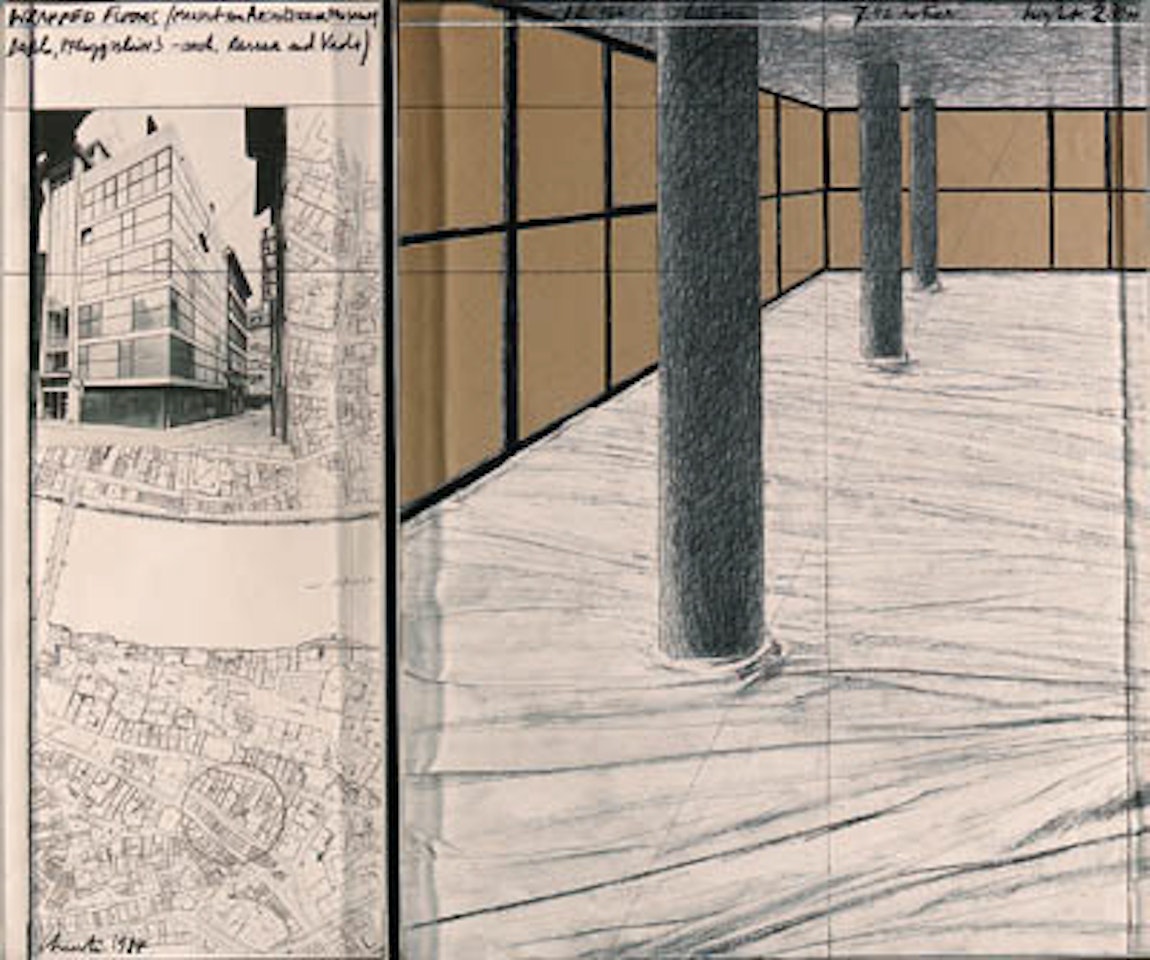 Wrapped Floors: Project for Architektur Museum, Basel by Christo