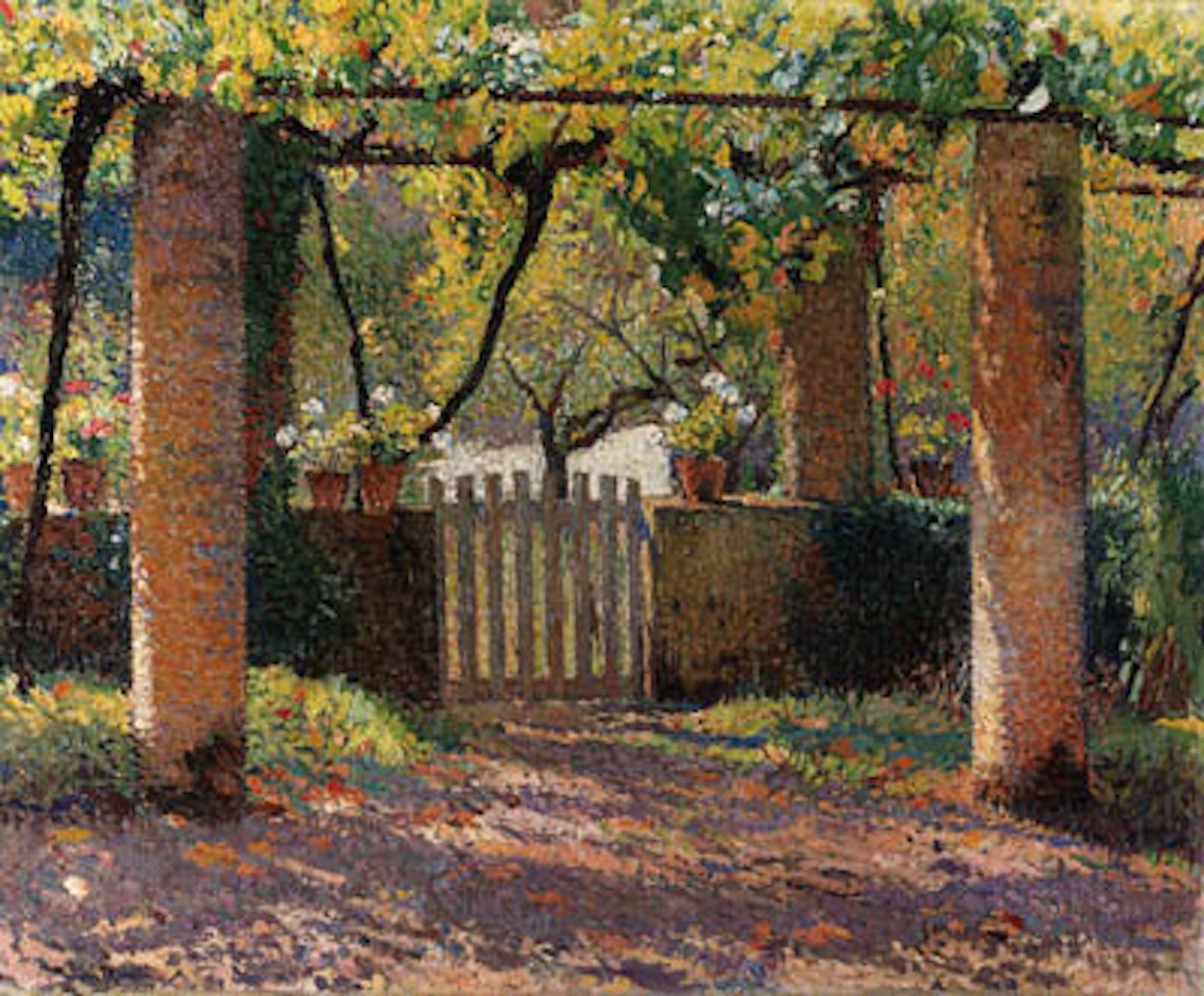Porte du potager dans la tonnelle sud de Marquayrol by Henri Jean Guillaume Martin