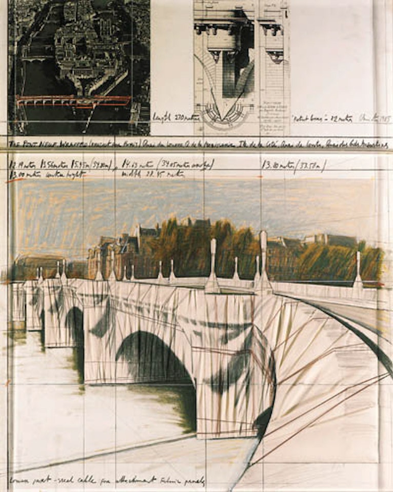 Pont Neuf wrapped by Christo
