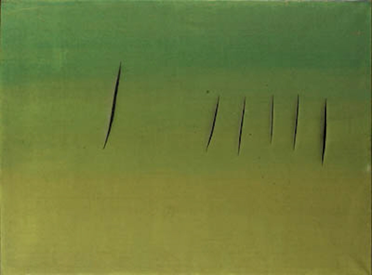 Concetto spaziale, attese by Lucio Fontana