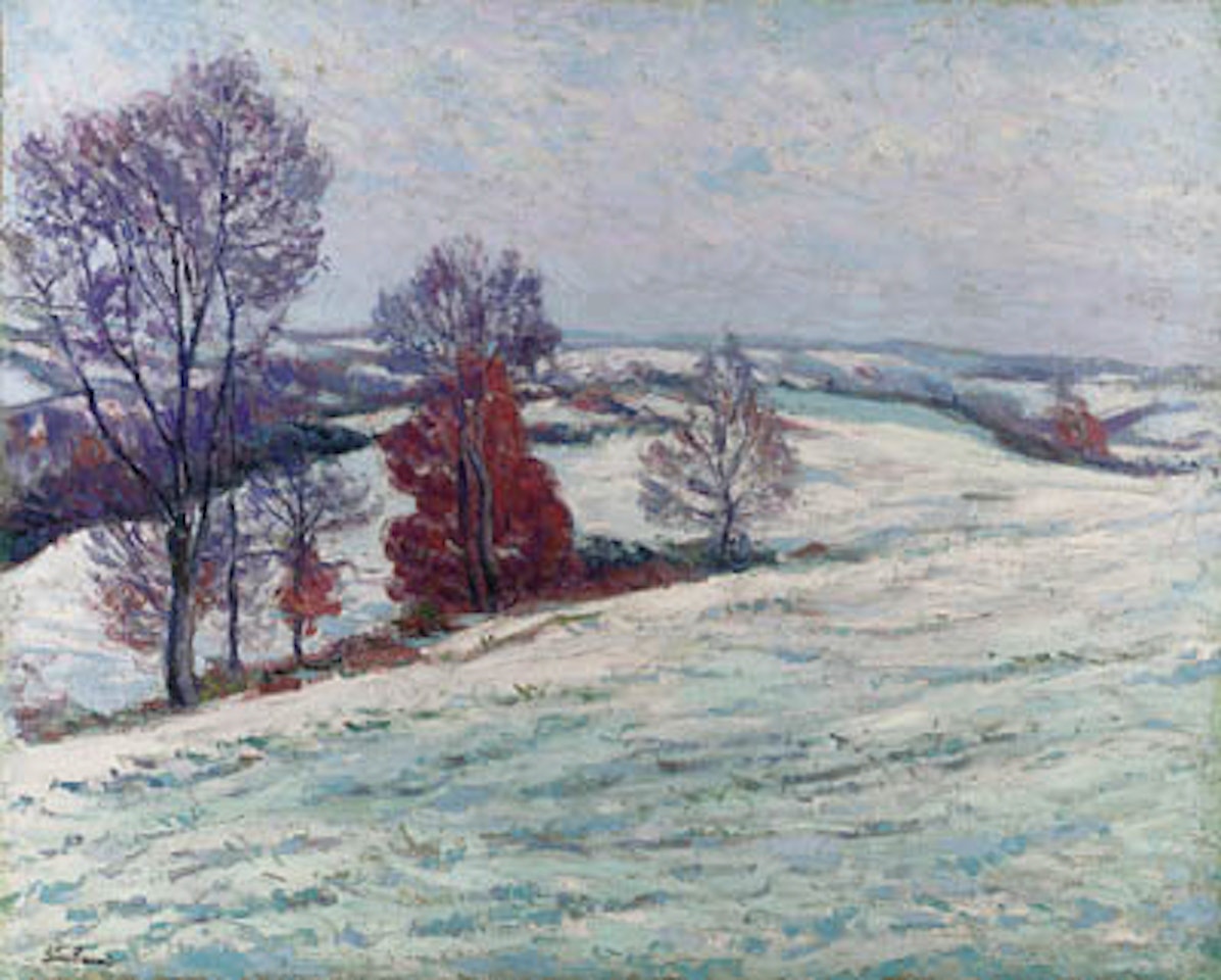 La neige a Crozant by Armand Guillaumin