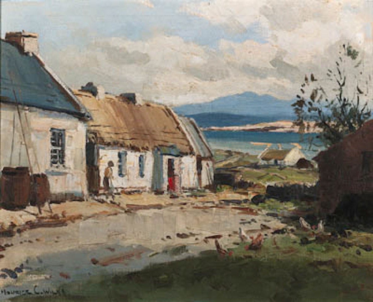 Cottages near Rosapenna, Co Donegal by Maurice Canning Wilks