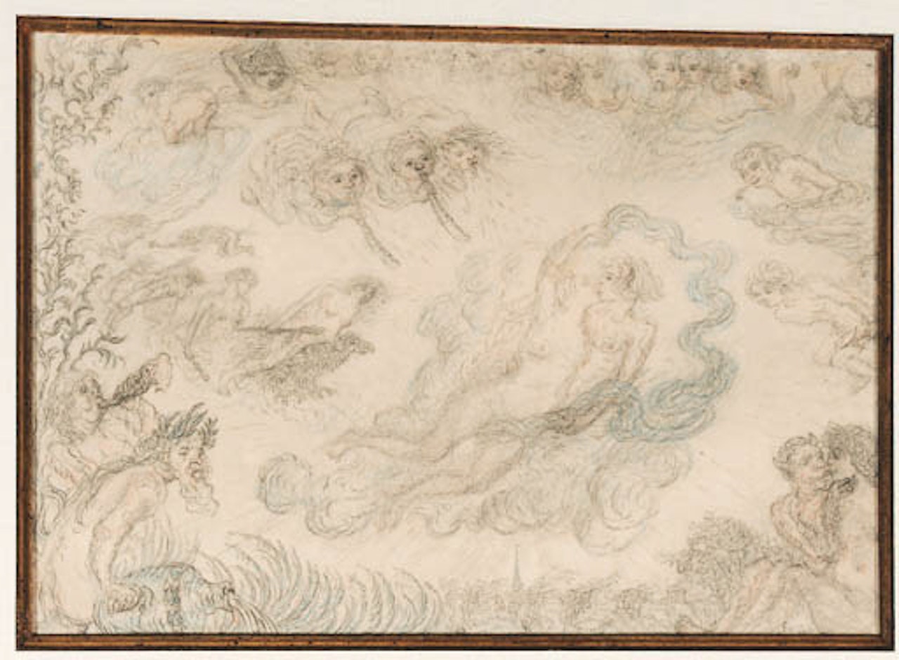 Dans sous les nuages by James Ensor