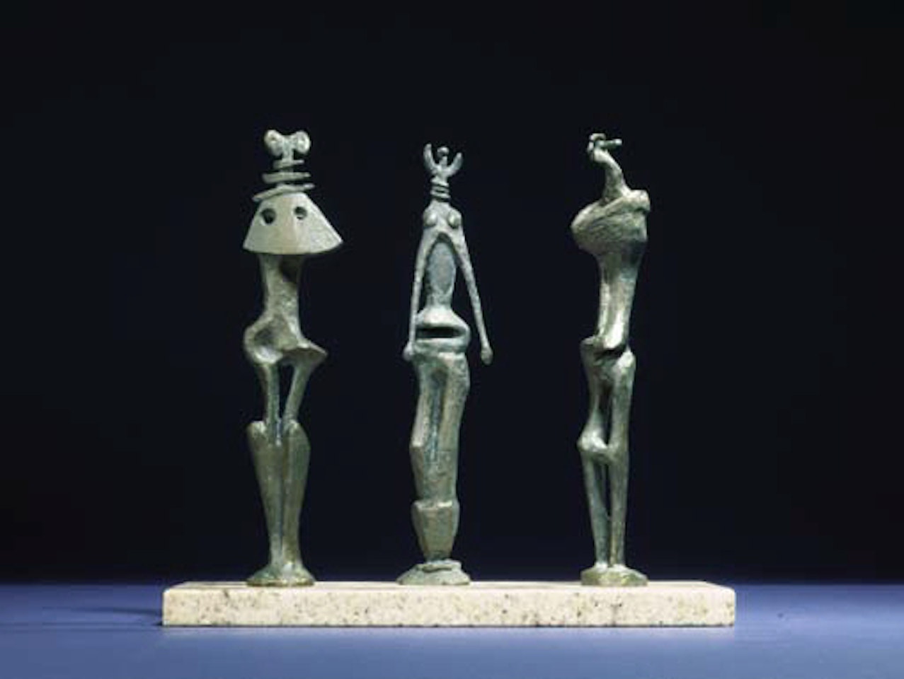 Maquette for three standing figures by Henry Moore