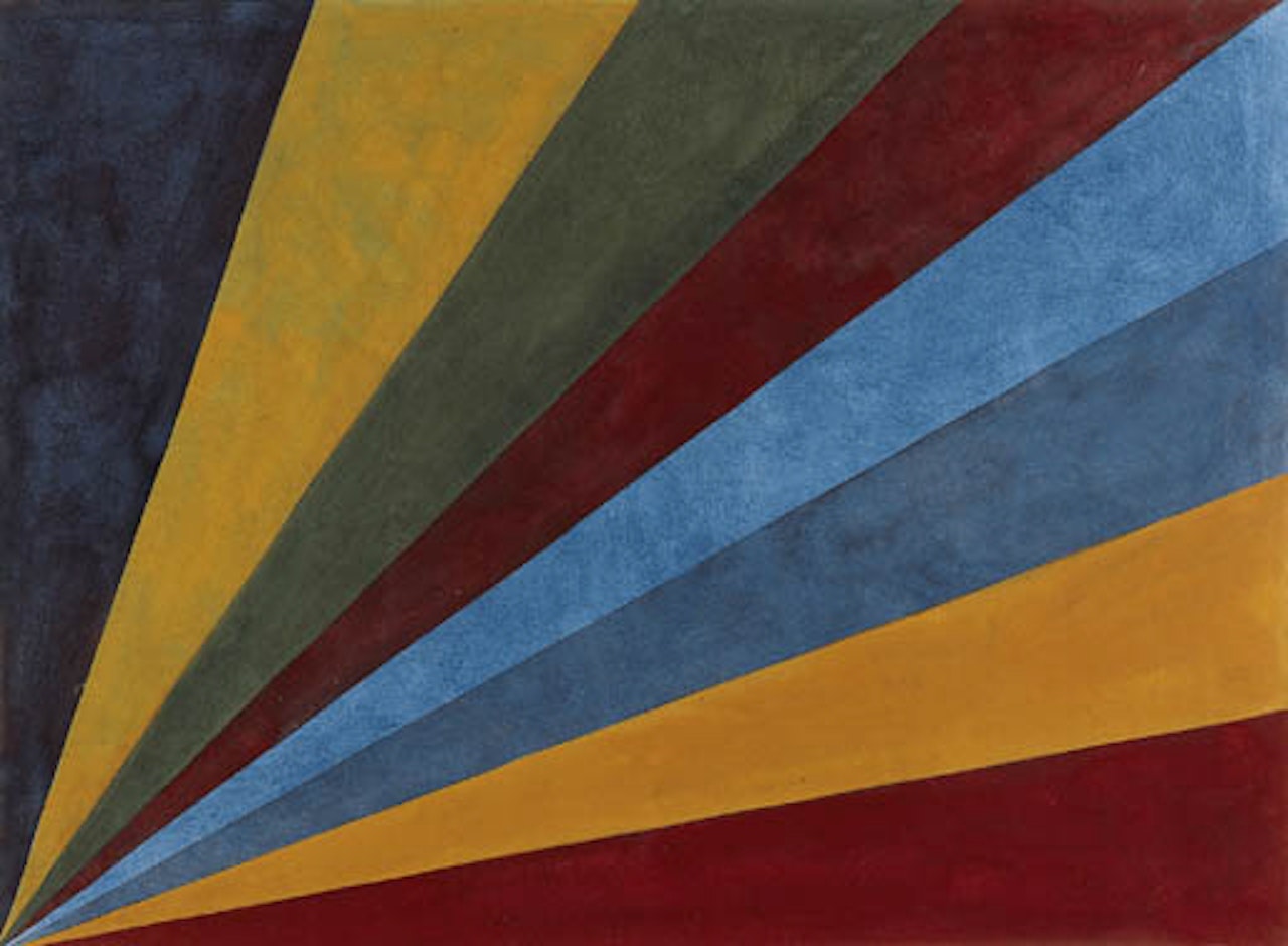 Colors from corners by Sol LeWitt