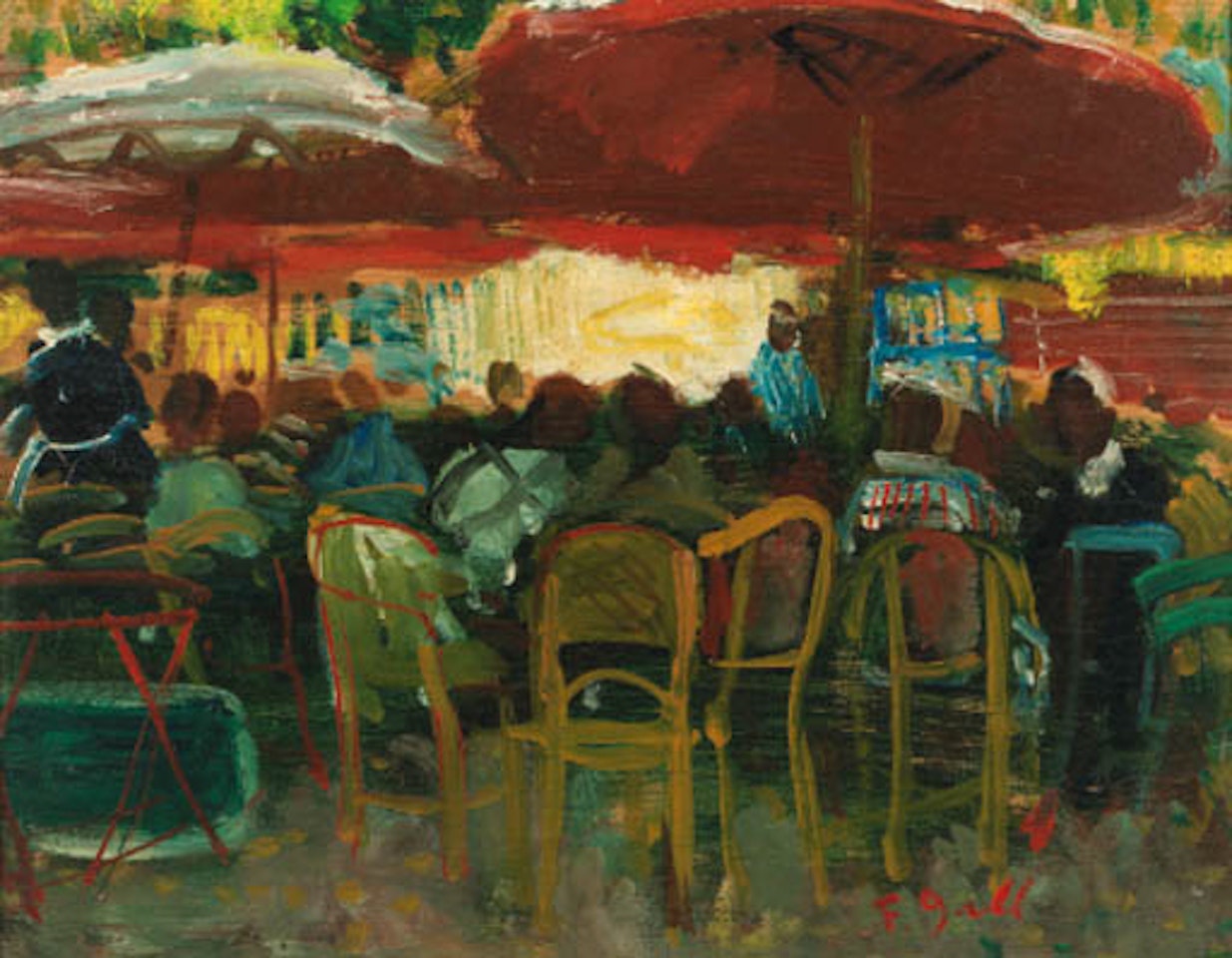 Terrasse de cafe by François Gall