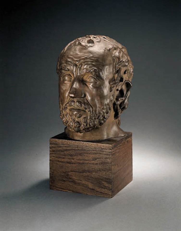 Masque de l'homme au nez casse by Auguste Rodin