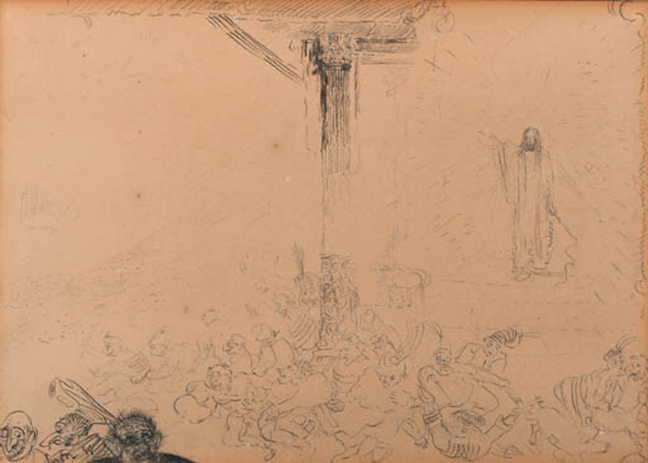 Jesus chassant les marchands du Temple by James Ensor