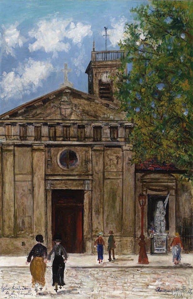 Eglise Saint-Denis de la Chapelle, Paris by Maurice Utrillo
