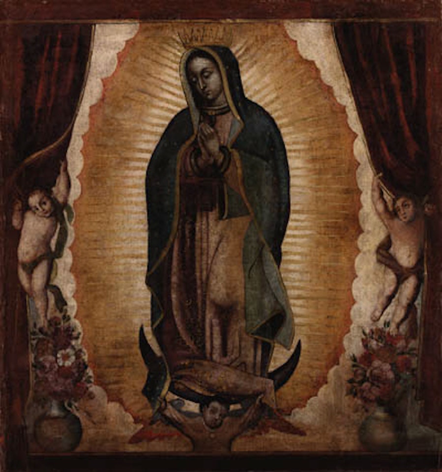 La virgen de guadalupe by Mexican School