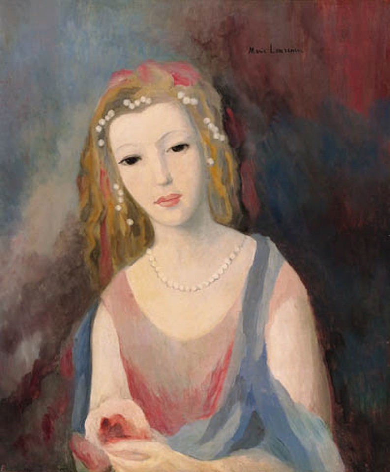 Jeune fille a la chevelure fleurie by Marie Laurencin