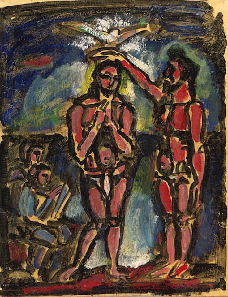 Le bapteme du Christ by Georges Rouault