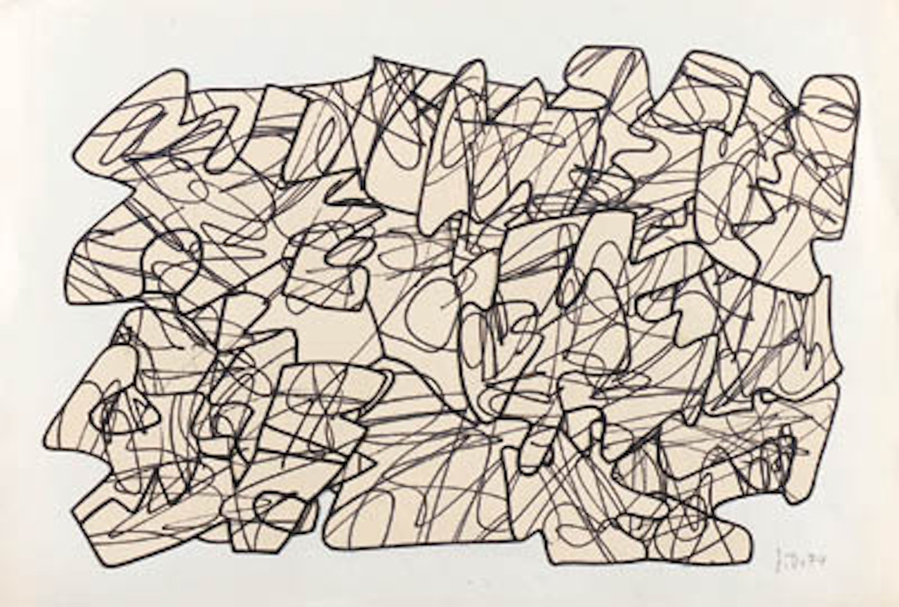 Recit L by Jean Dubuffet