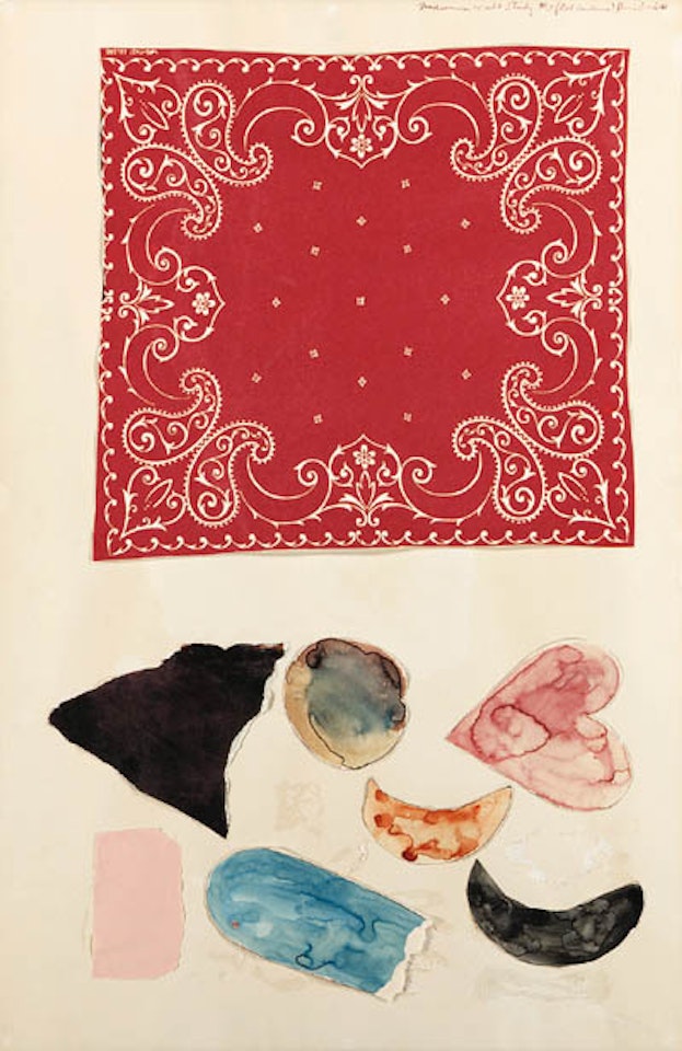 Midsummer wall study No.5, red bandana by Jim Dine