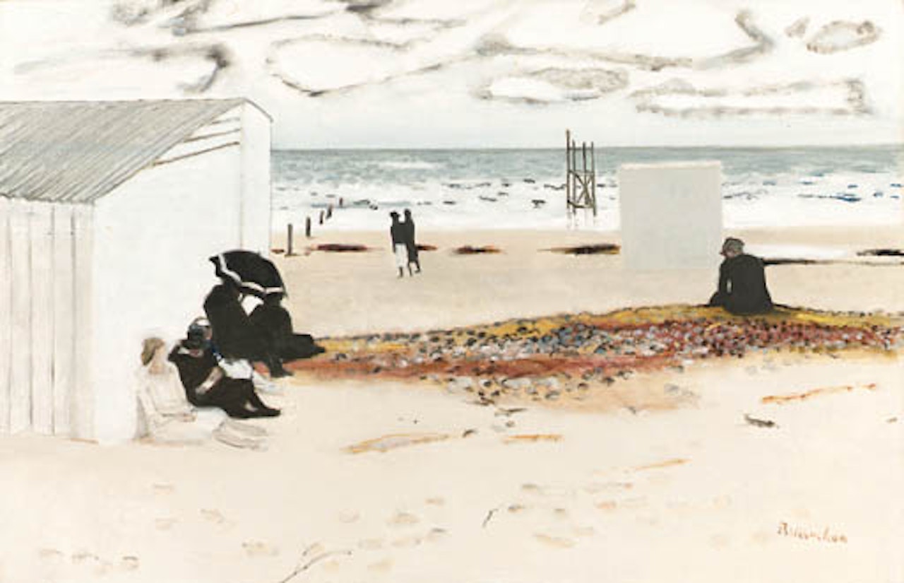 Paysage la cabine blanche by Maurice Brianchon