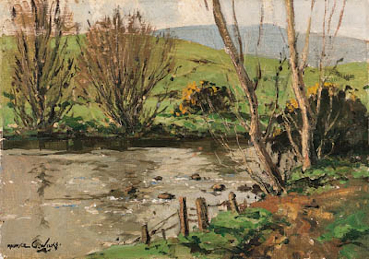 Spring day, Dun river, Co Antrim by Maurice Canning Wilks