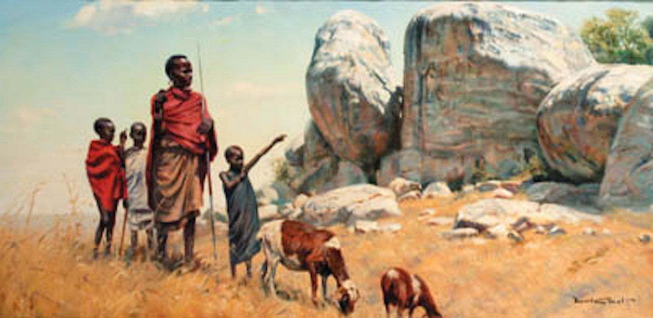 Herdsmen by Donald Grant