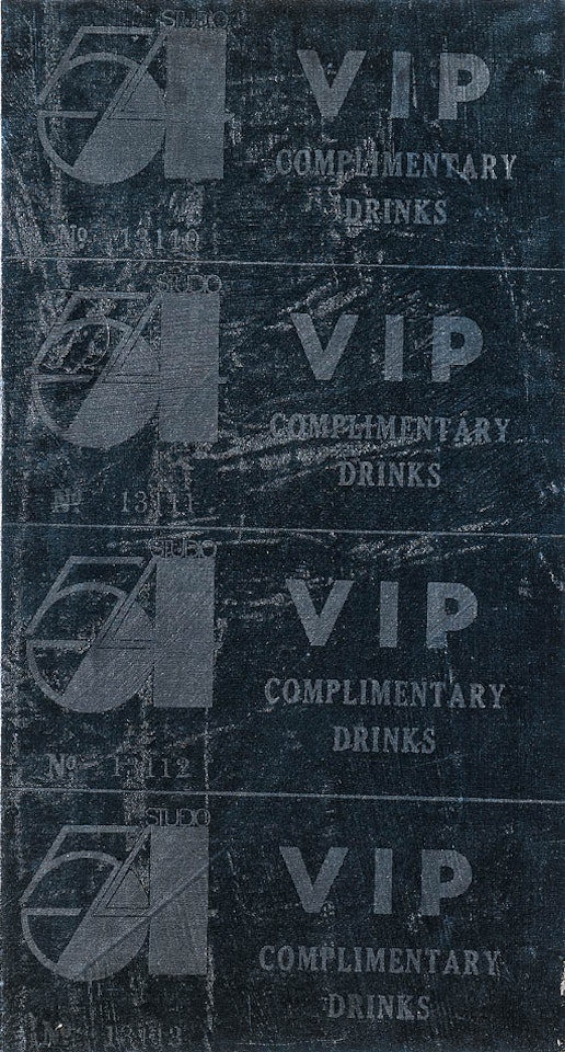 VIP Drink ticket by Andy Warhol