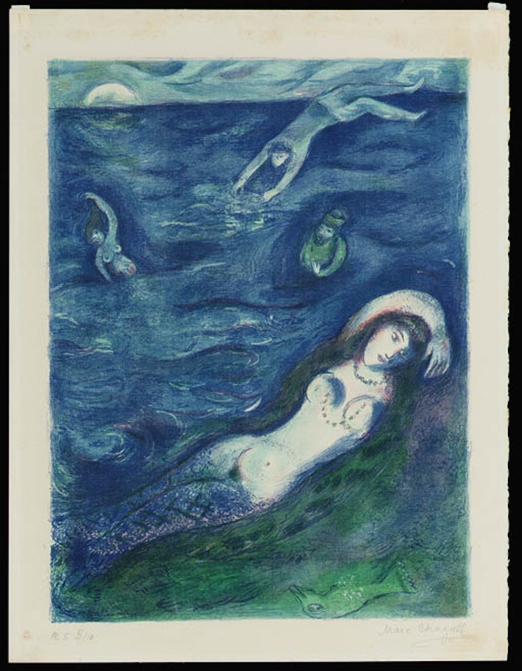 So I came forth out of the sea and sat down..Arabian Nights by Marc Chagall
