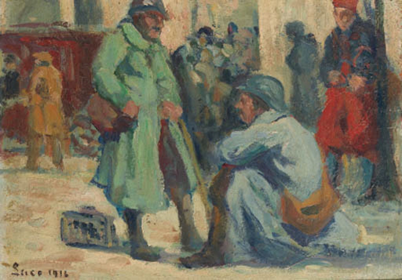 Les permissionaires by Maximilien Luce