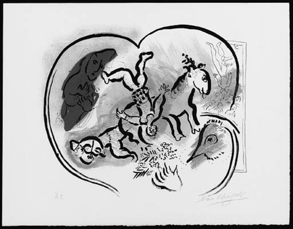The heart of the circus by Marc Chagall