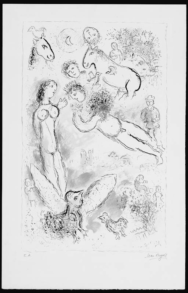 Magic flight by Marc Chagall
