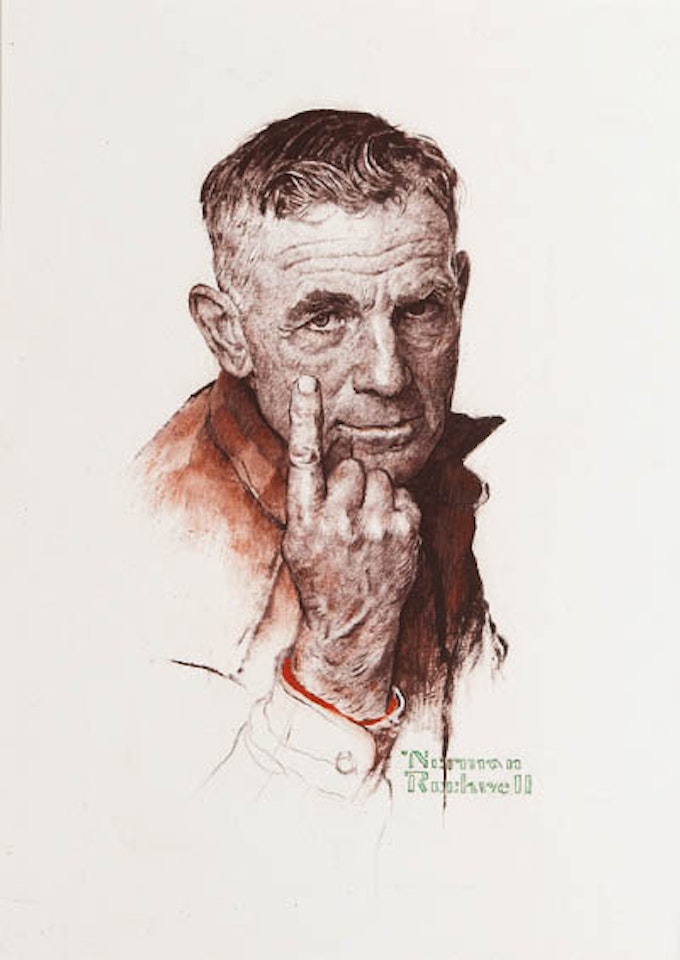There is Only One Reason, Roebling Corporation Steel Wire Rope advertisement study, May 1983 ,
1983 by Norman Rockwell