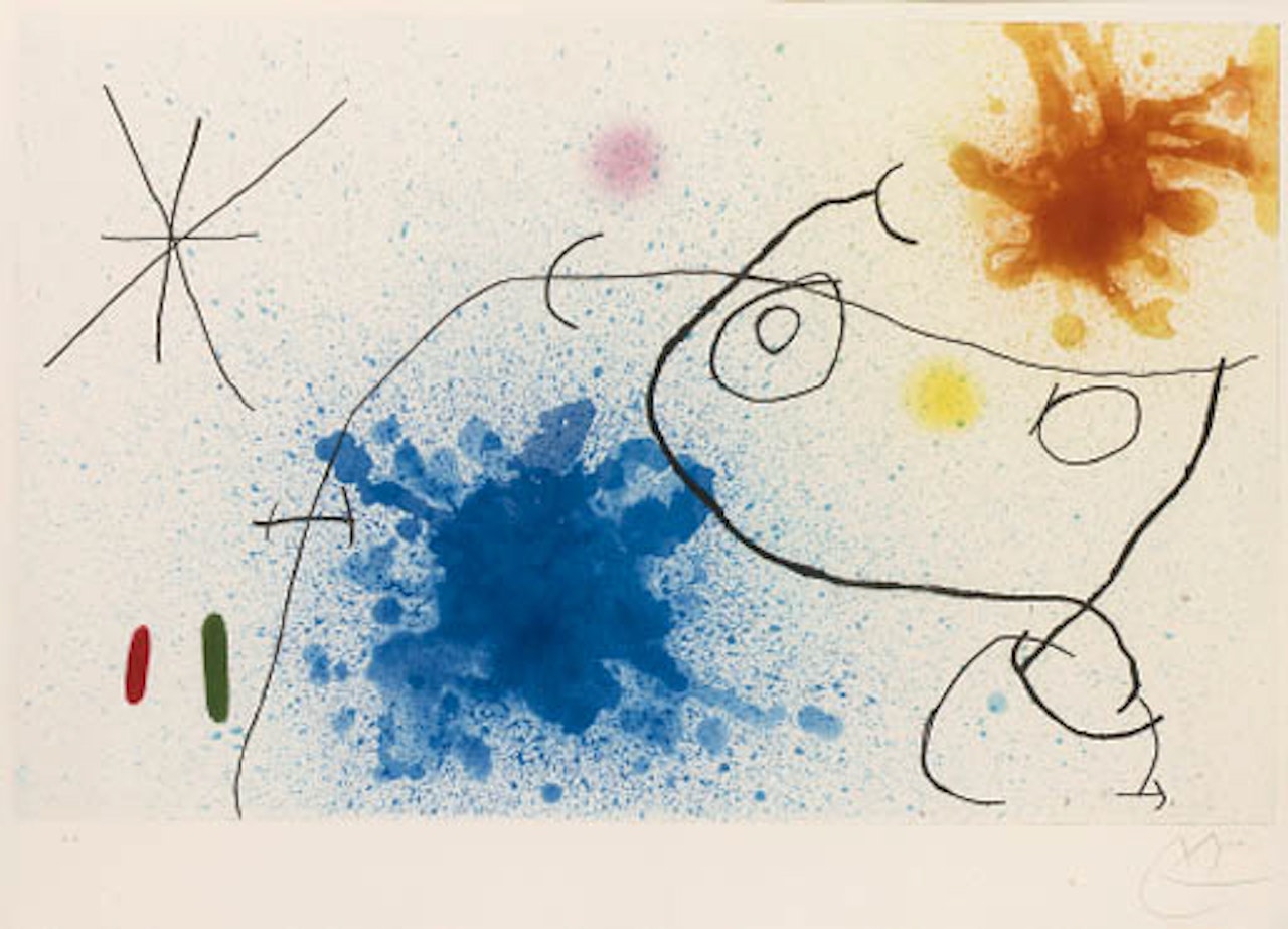 Petite fille devant la mer by Joan Miró