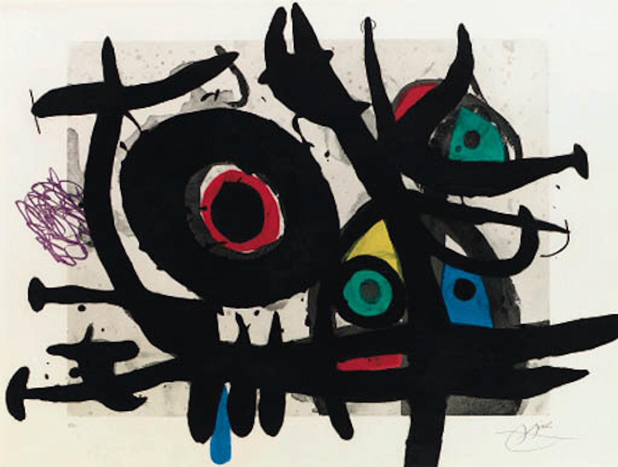 Oiseau destructeur by Joan Miró