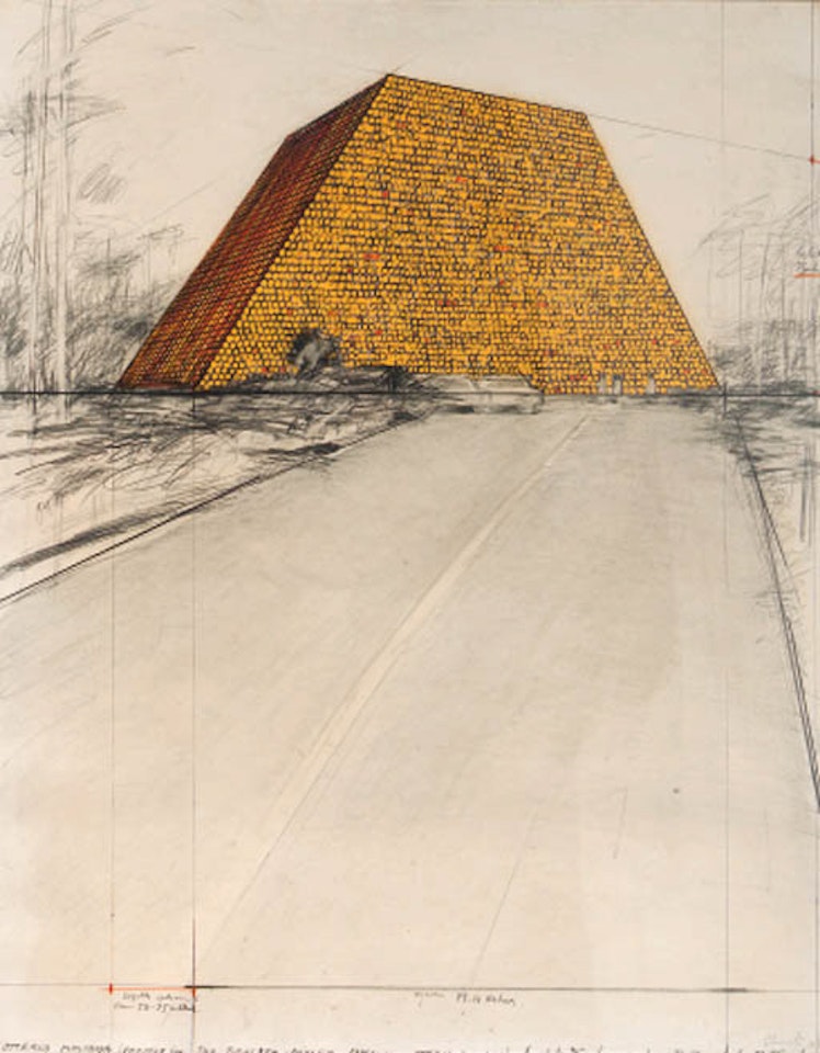 Project for the Kroller Muller Museum, Otterlo, Holland by Christo