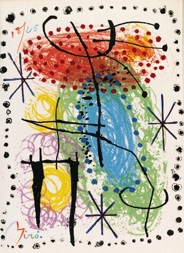 Rene Cazelles, la rame et la roue, Jean Huguet, Paris by Joan Miró