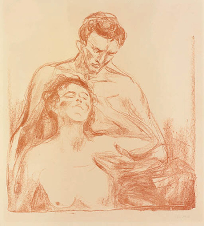 Zwei menschen by Edvard Munch