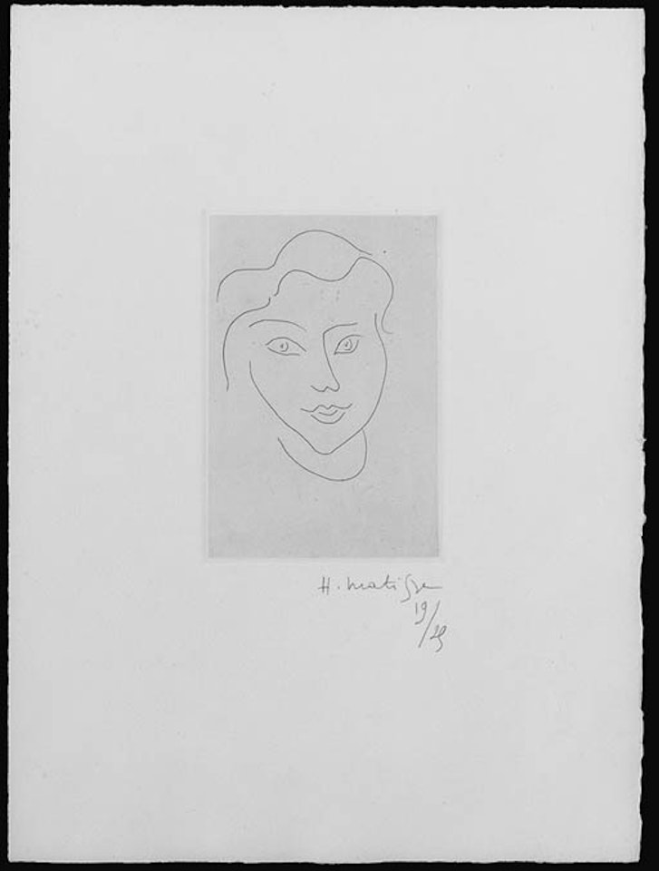 Jeune femme au regard lumineux by Henri Matisse