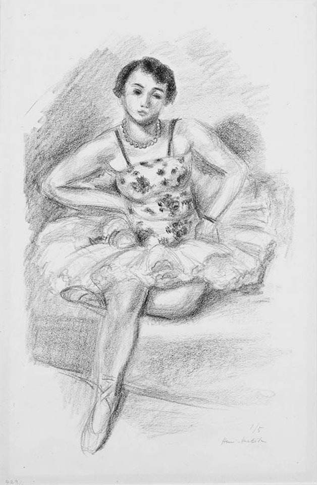 Danseuse assise en haut by Henri Matisse