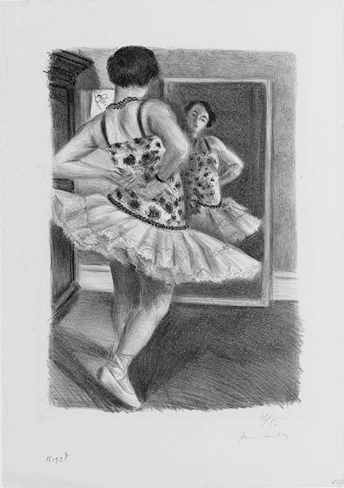 Danseuse refletee dans la glace by Henri Matisse