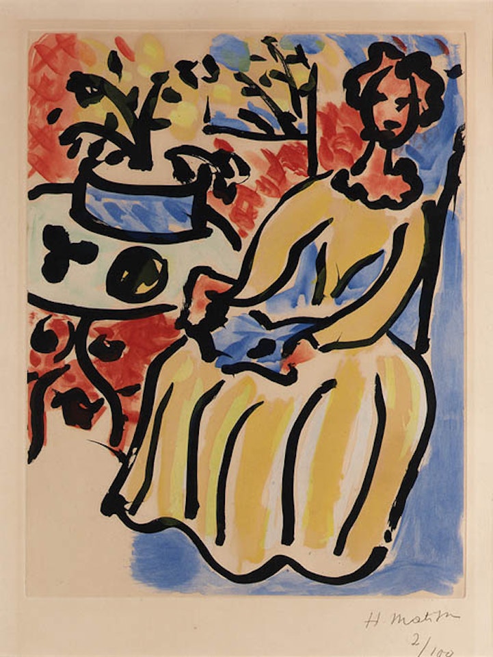 Marie-Jose en robe jaune by Henri Matisse