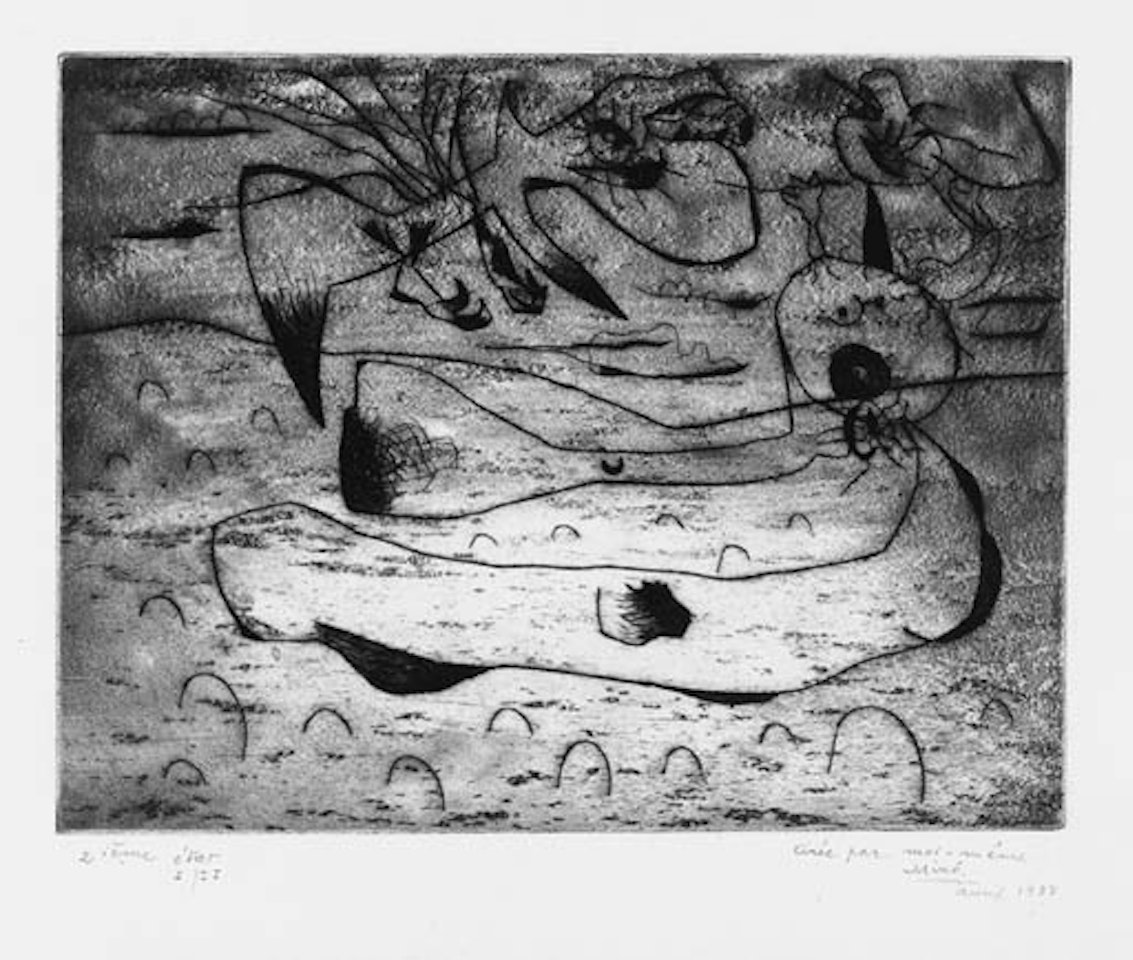 L'aigle et la femme la nuit by Joan Miró