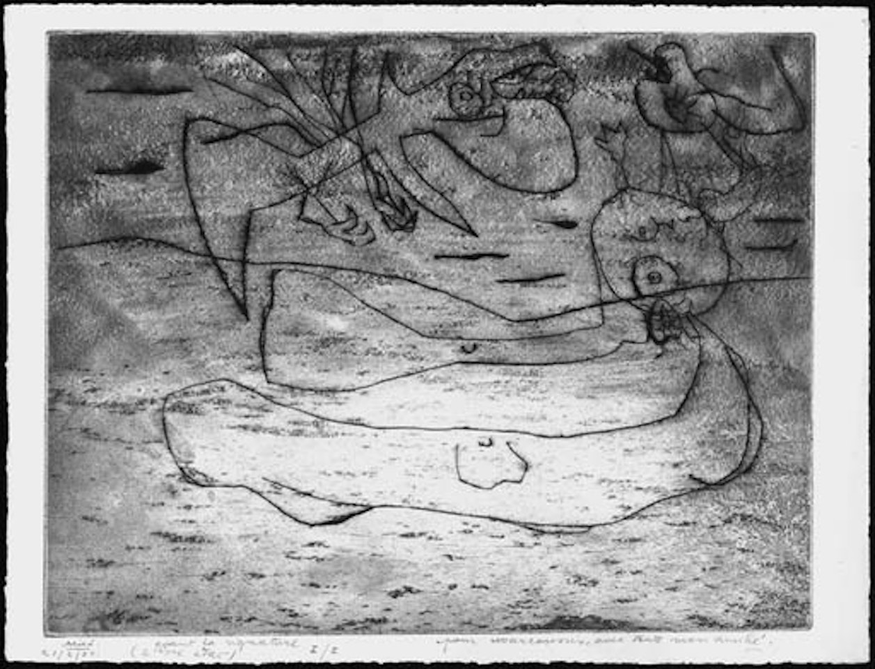 L'aigle et la femme la nuit by Joan Miró