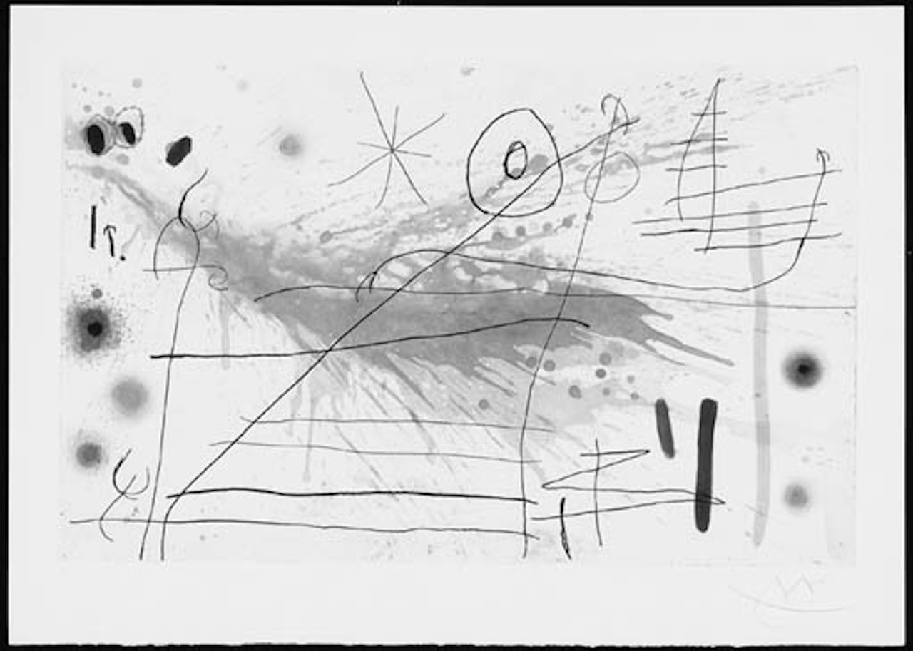Partie de campagne III by Joan Miró