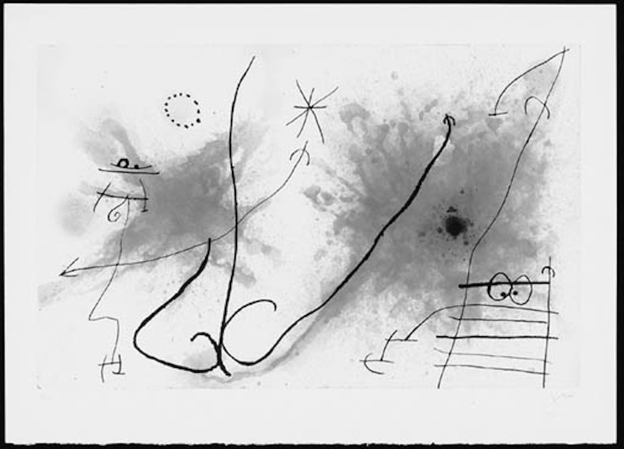 Partie de campagne V by Joan Miró